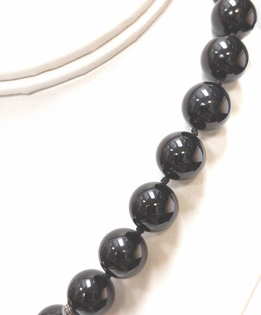 Designer Judith Jack Sterling Silver Onyx Marcasite Necklace