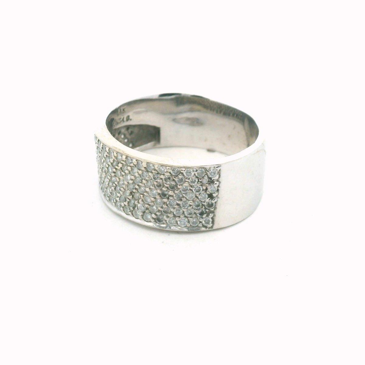 Sonia B. 14K White Gold Pave Set Diamond Band