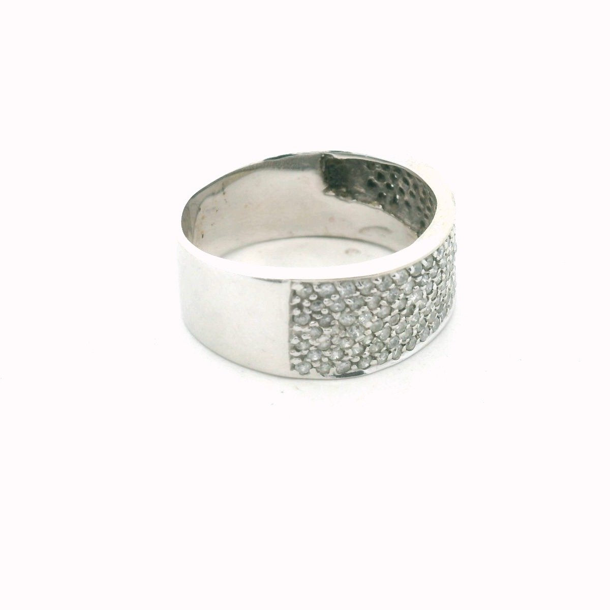 Sonia B. 14K White Gold Pave Set Diamond Band