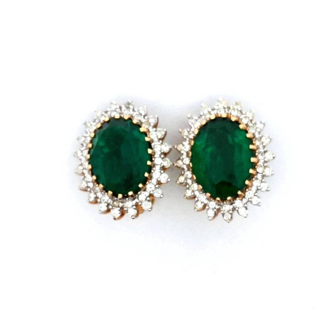 Estate $140 Fantasy Costume Earrings & Ring Jewelry Set