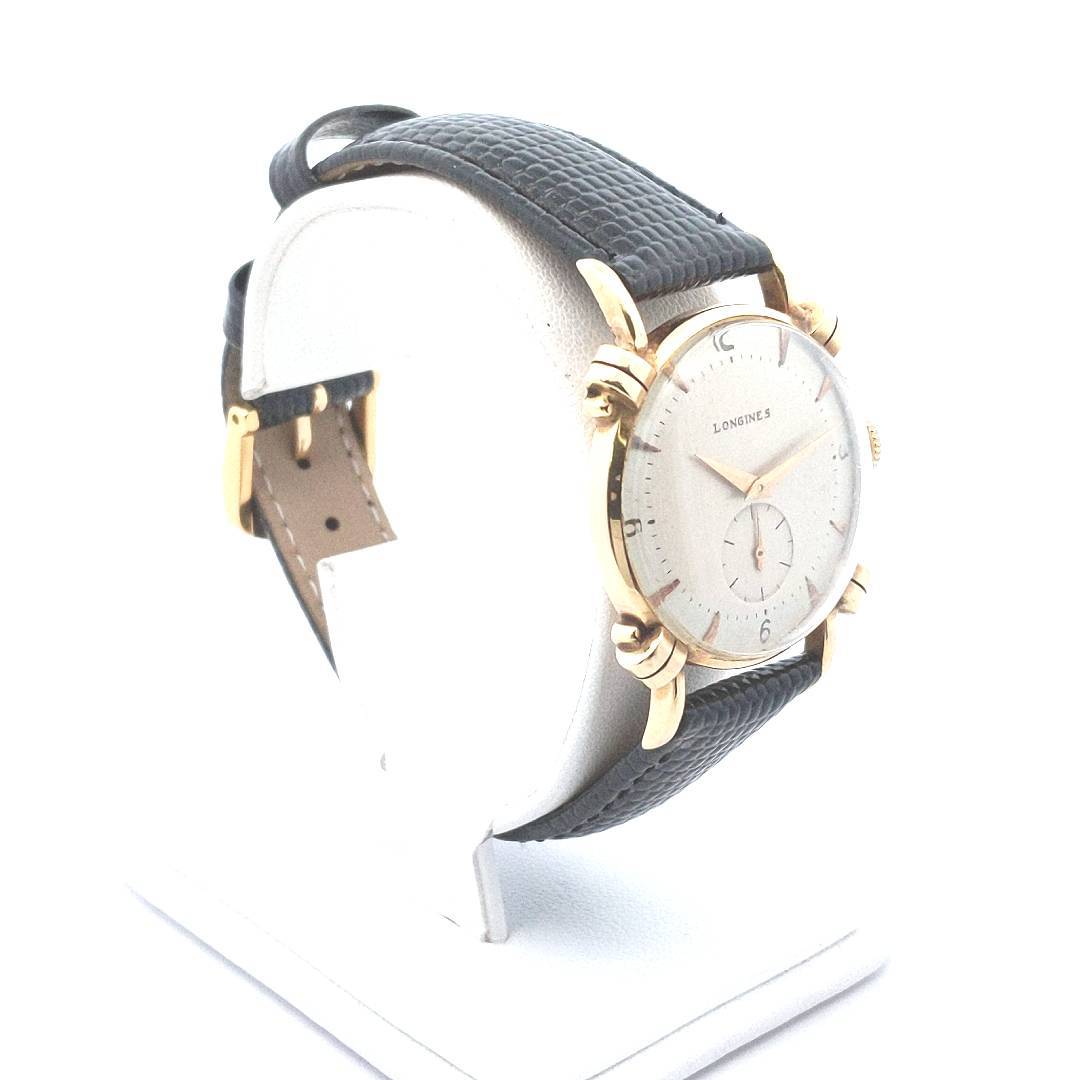 Vintage 14K Yellow Gold Longines Manual Wing Fancy Lug Wristwatch