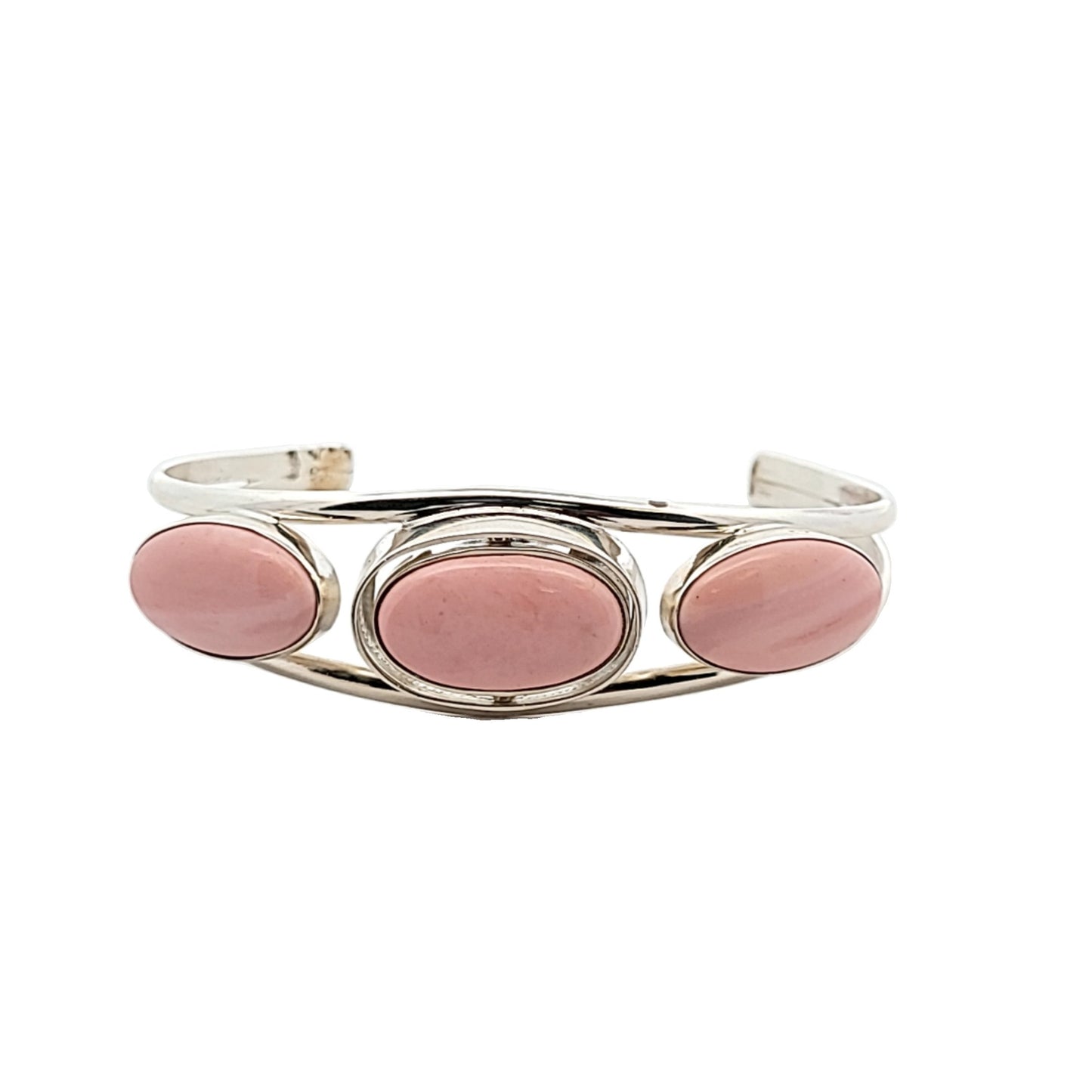 Jay King Sterling Silver Reversible Pink Opal & Opal Mosaic Cuff Bracelet