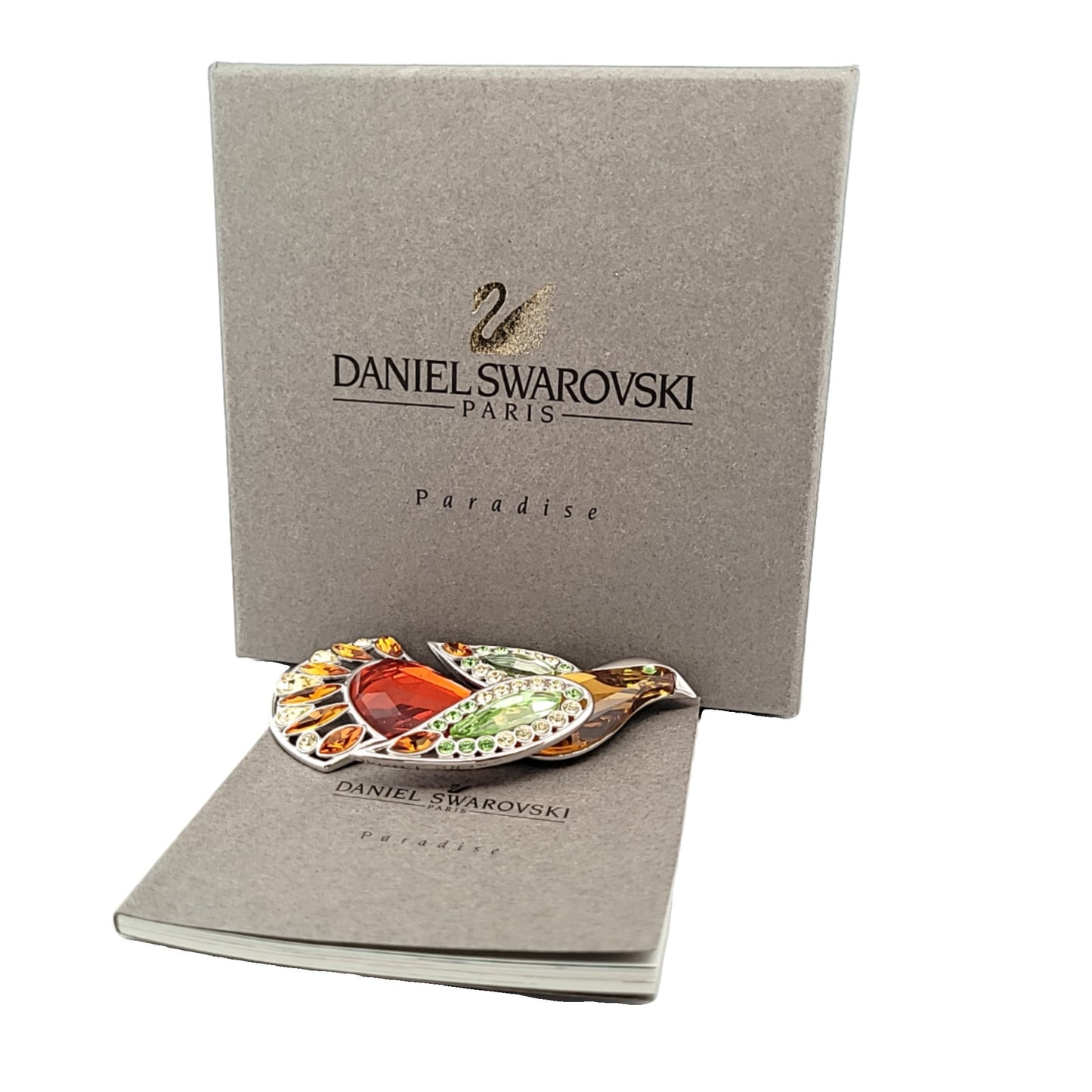Daniel Swarovski Sterling Silver Crystal Bamona Sun Bird Brooch