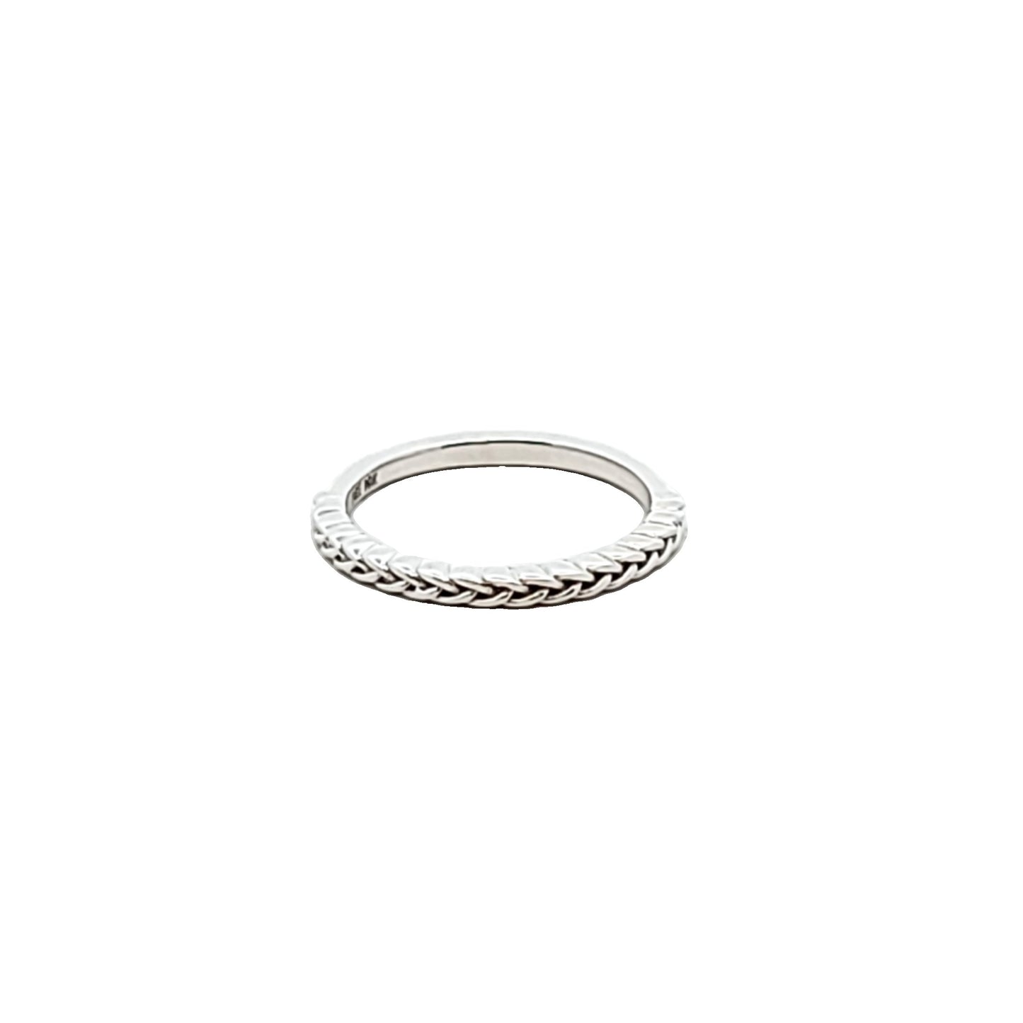 Brilliant Earth 18K White Gold Braided Wedding Band