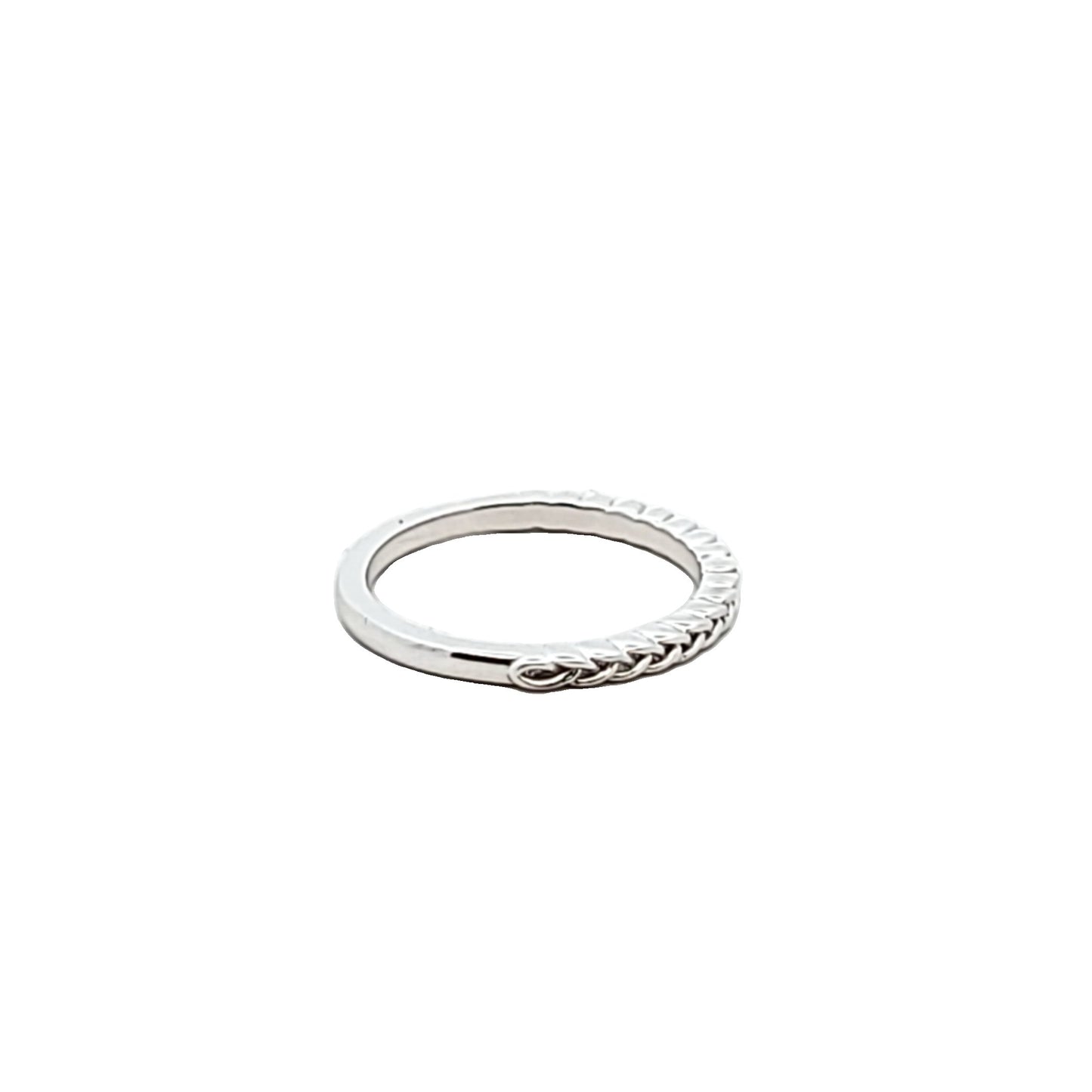 Brilliant Earth 18K White Gold Braided Wedding Band