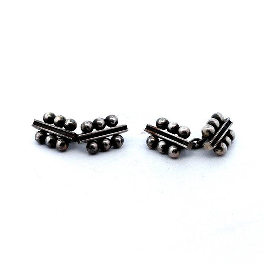 Designer Sterling Silver Georg Jensen Danis By Harald Nielsen Cufflinks