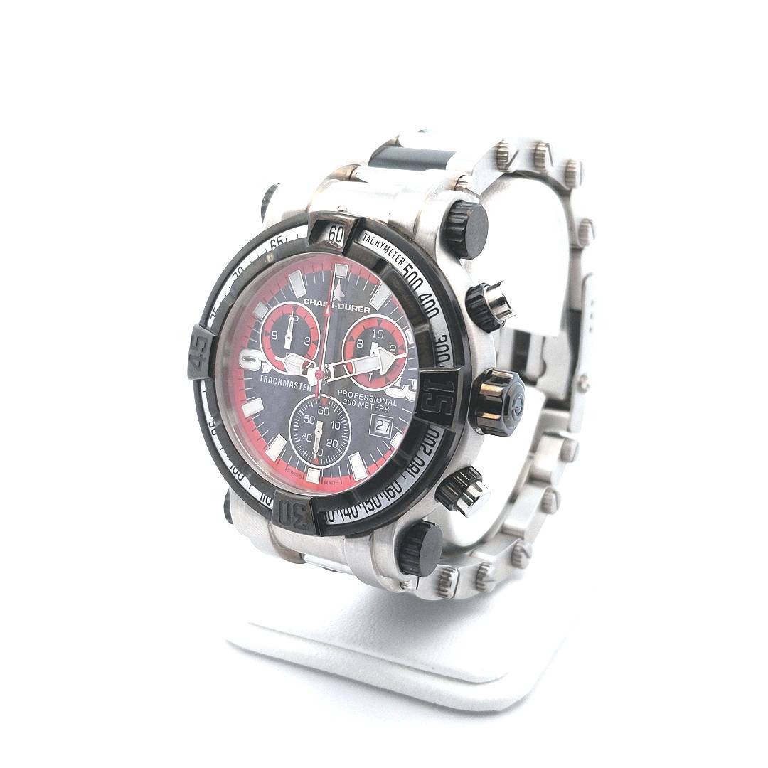 Estate Chase Durer Trackmaster Pro Stainless Steel Quartz Chronograph Watch