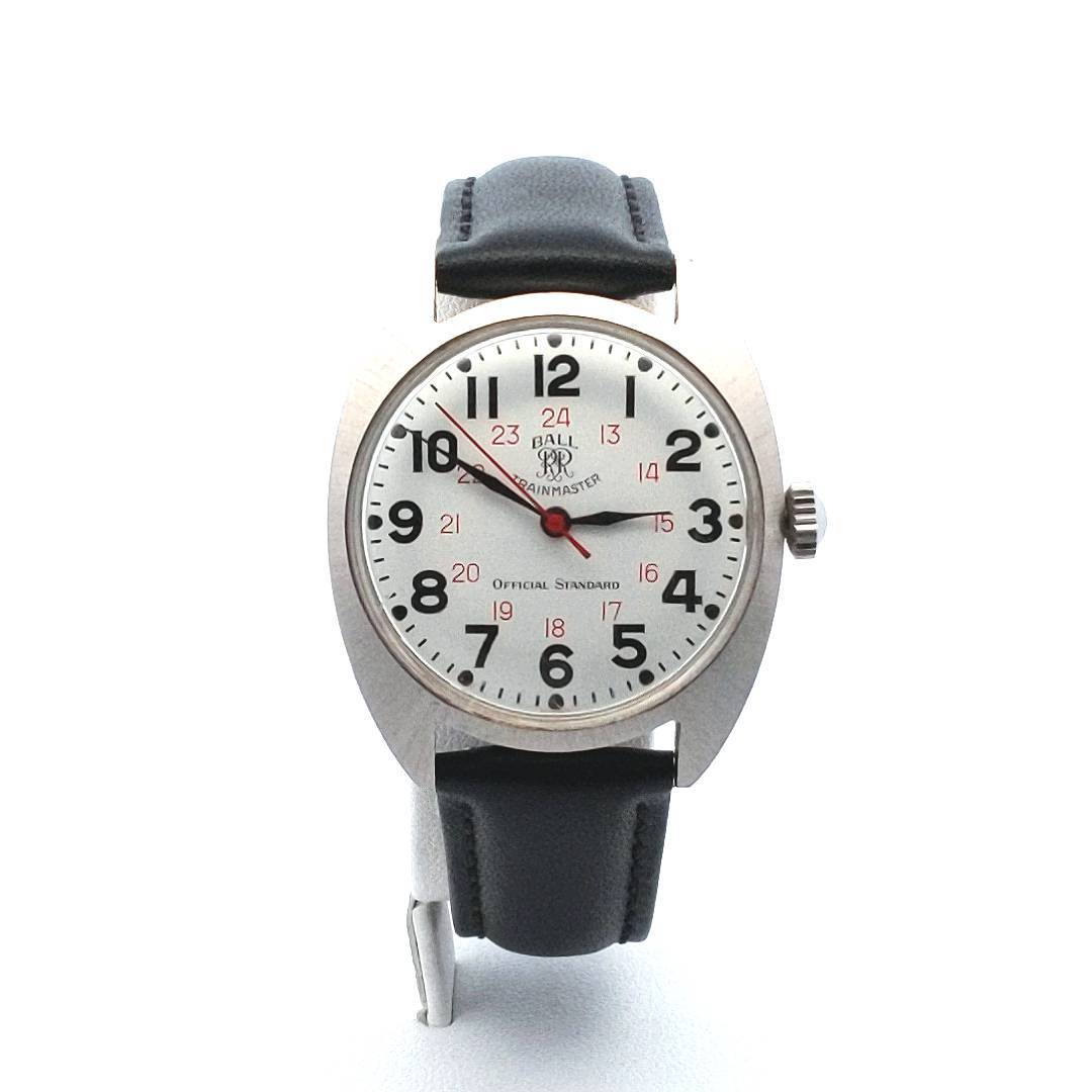 Vintage $600 1970s Stainless Steel Ball Trainmaster Automatic Watch