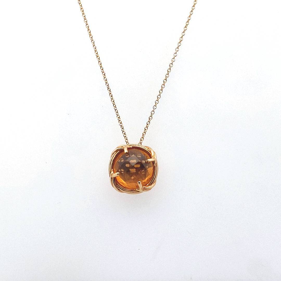 Designer Peter Thomas Roth Citrine Necklace