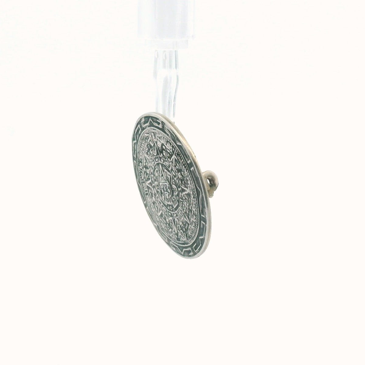 J. Gomez Sterling Silver Taxco Handmade Aztec Brooch