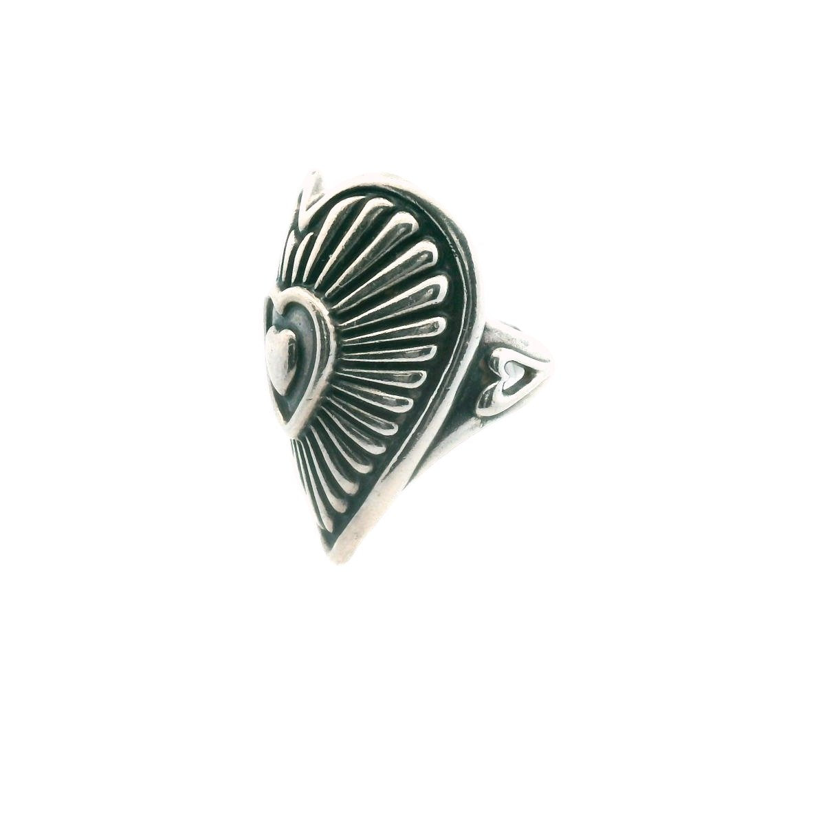Relios Sterling Silver Triple Heart Ring