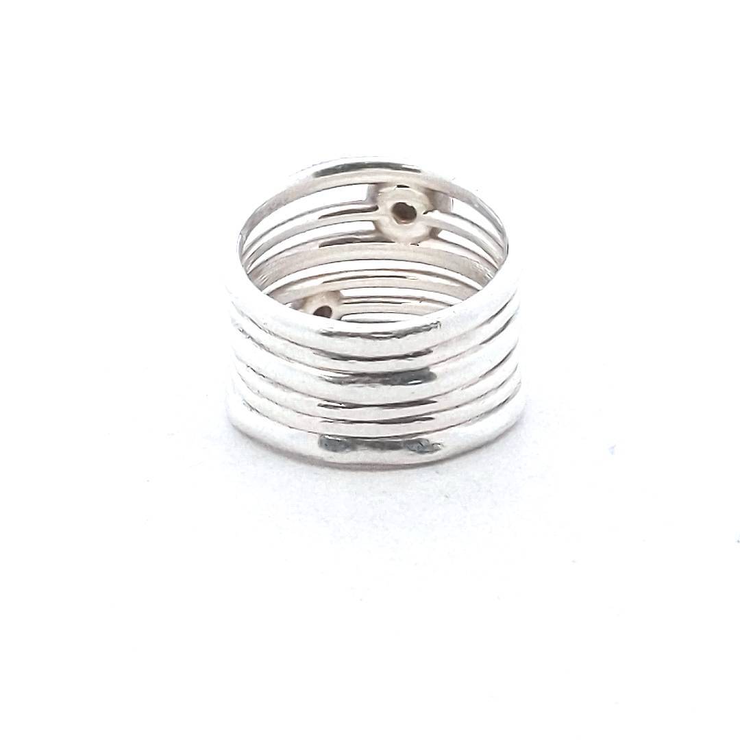 Ippolita Sterling Silver Diamond & Onyx Wide Ring