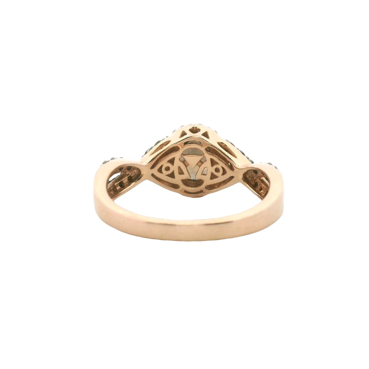 LeVian 14K Rose Gold Chocolate Diaomd & Smokey Quartz Ring