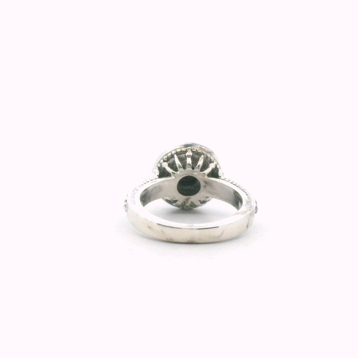 Sterling Silver & 18K Yellow Gold Diamond Ring