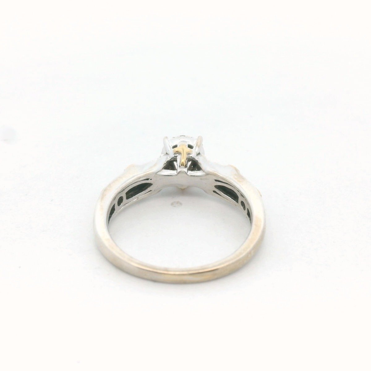 Sterling Silver Diamond Cross Ring