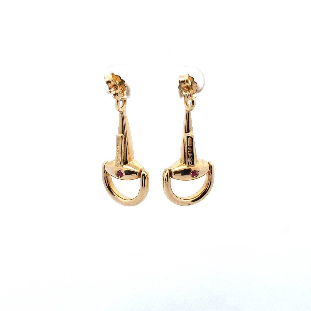 Roberto Coin 18K Yellow Gold Stirrup Necklace & Earrings Set
