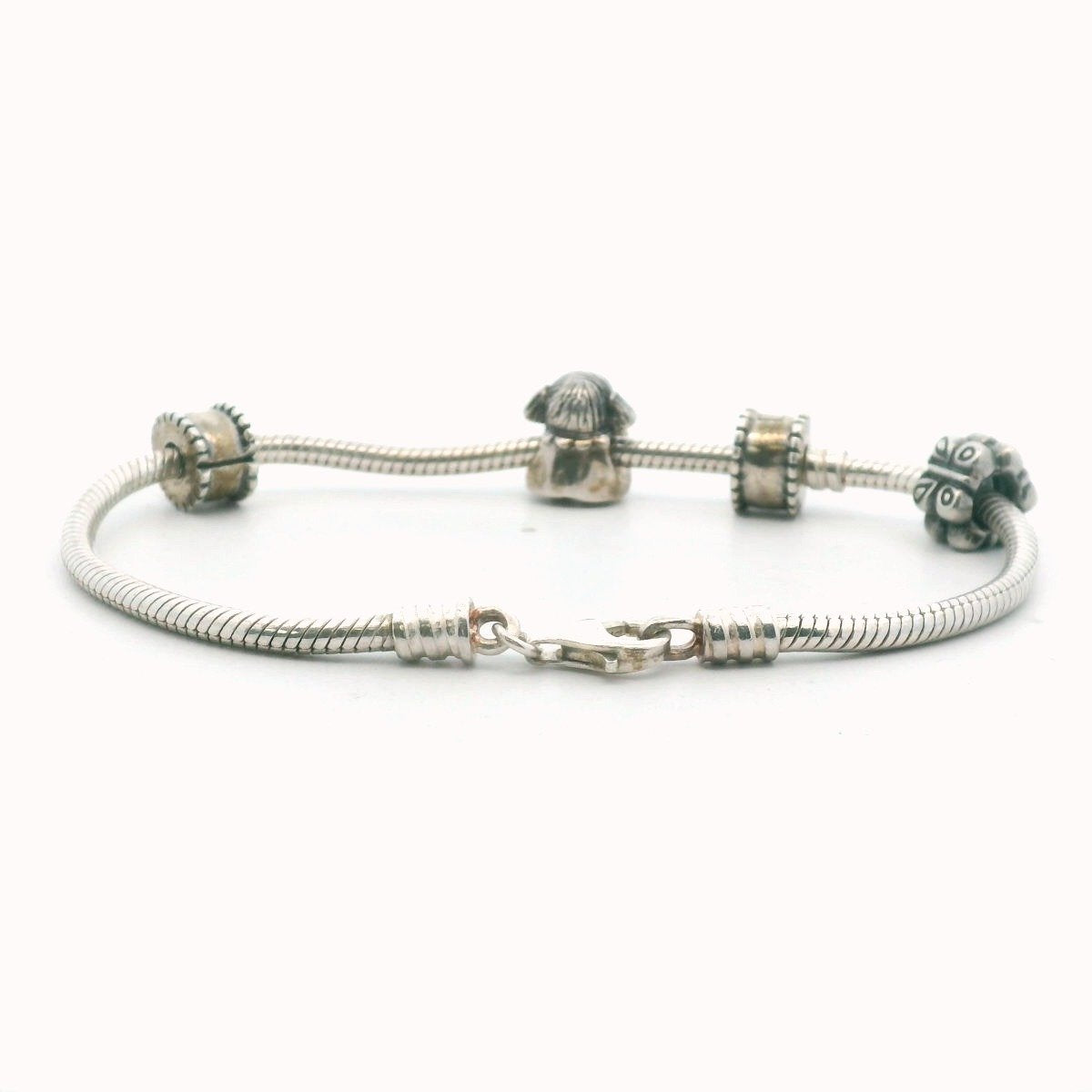 Pandora Sterling Silver Girl & Butterfly Charm Bracelet