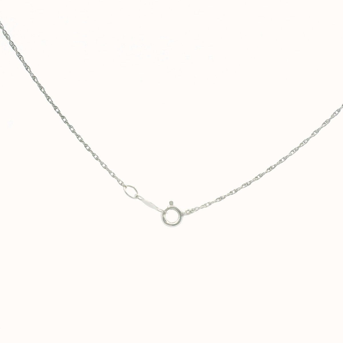 14K White Gold Diamond & Emerald Necklace