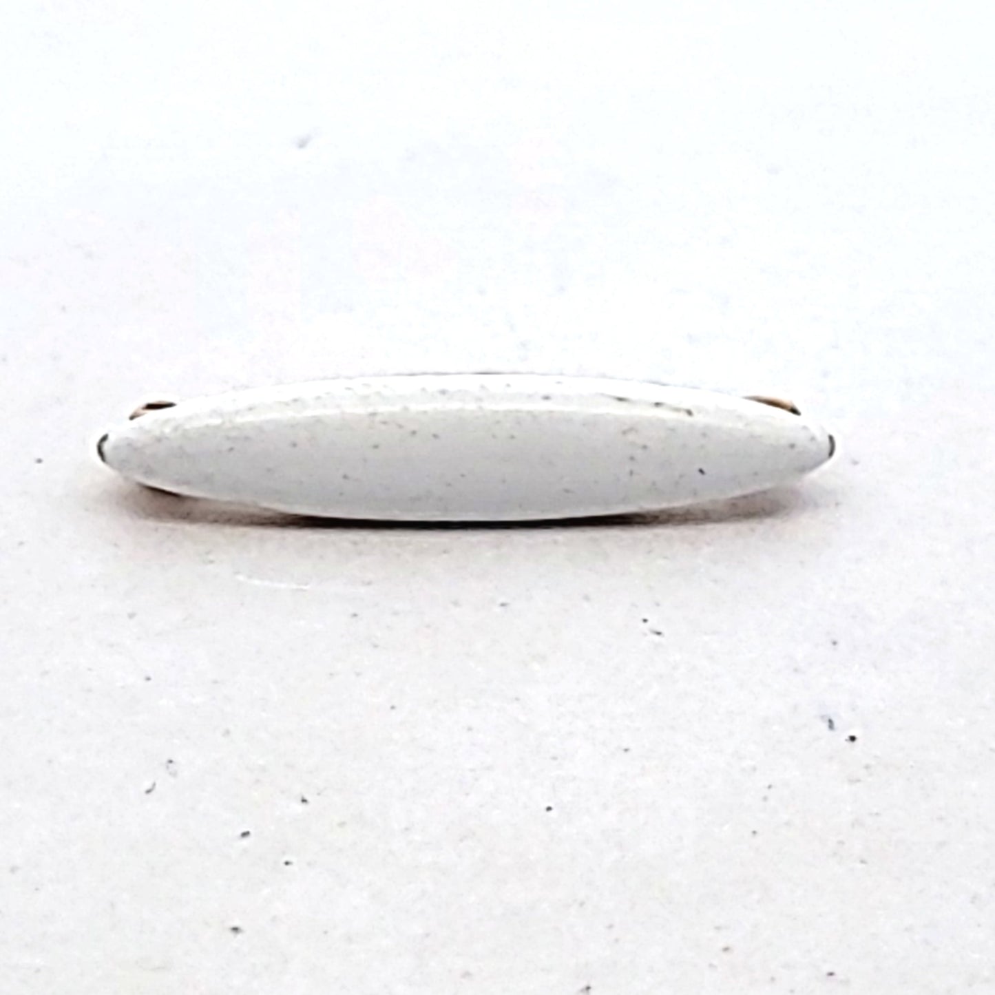 Antique 14K Yellow Gold White Enamel Lingerie Pin