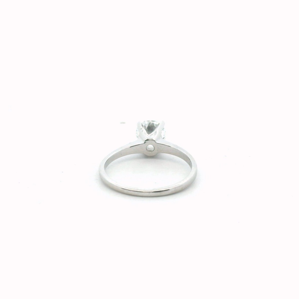 Vintage Platinum Solitaire 1.00ct Natural Diamond Engagement Ring