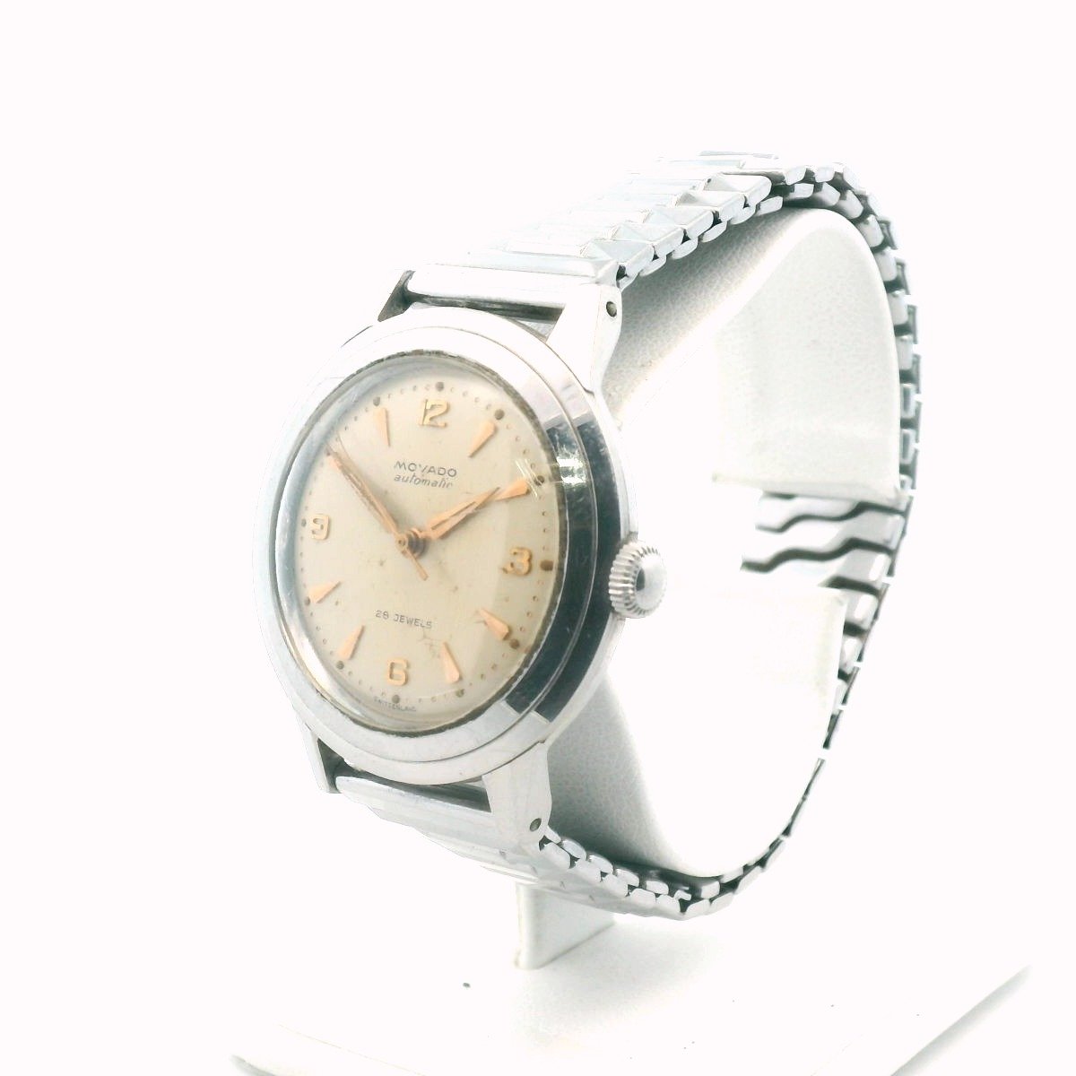Vintage 1950s Movado Stainless Steel Automatic Watch