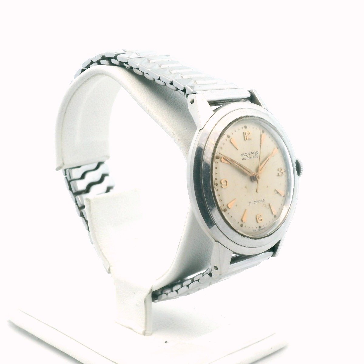 Vintage 1950s Movado Stainless Steel Automatic Watch
