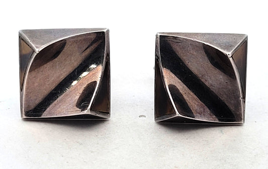 Designer 970 Silver Mid Century Antonio Pineda Cufflinks