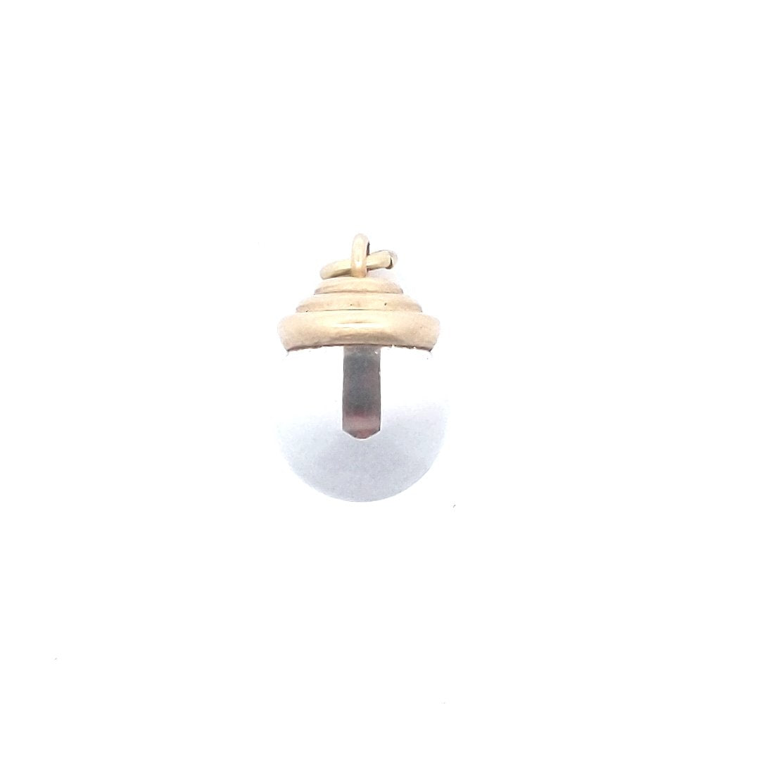 Vintage 14K Yellow Gold Mustard Seed Ball Charm