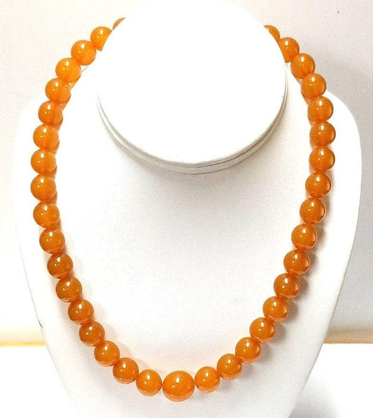 Antique Butterscotch Bakelite Bead Necklace