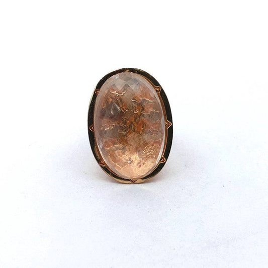 Rebecca Gold Plated Hydro Stone Modernist Ring