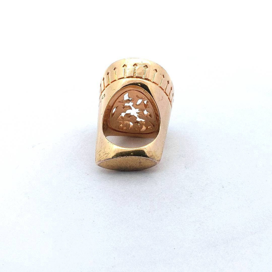 Rebecca Gold Plated Hydro Stone Modernist Ring