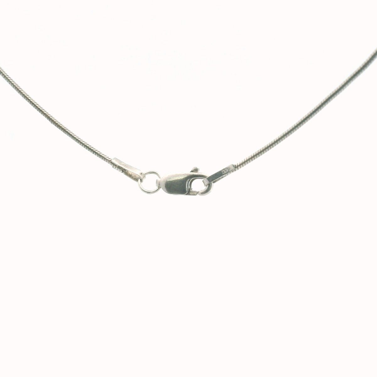Sterling Silver Diamond Loop Necklace