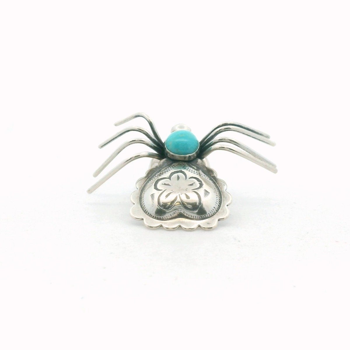 Relios Sterling Silver Turquoise Spider Pin