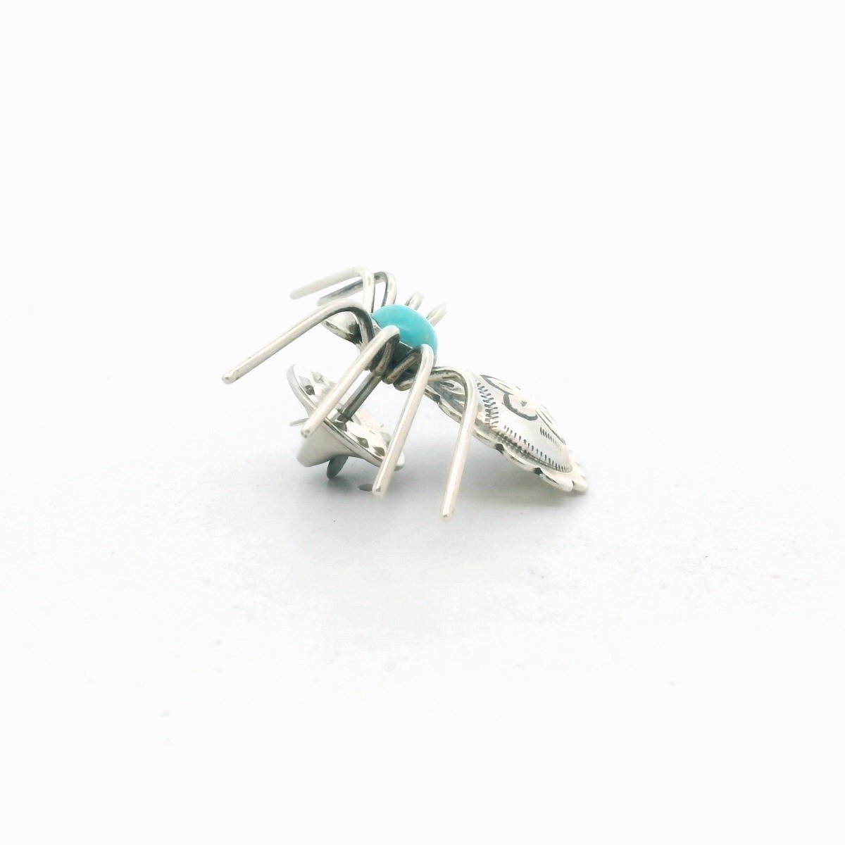 Relios Sterling Silver Turquoise Spider Pin