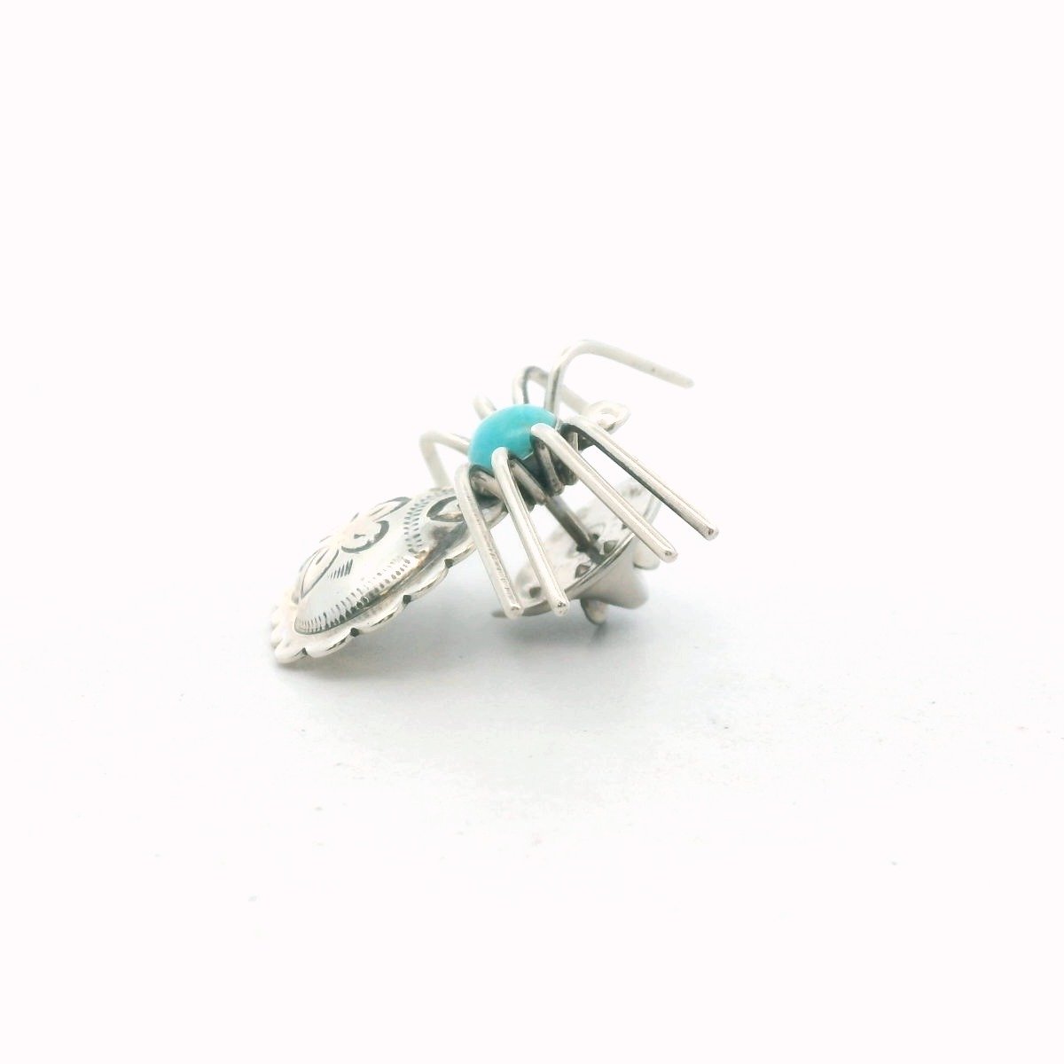 Relios Sterling Silver Turquoise Spider Pin