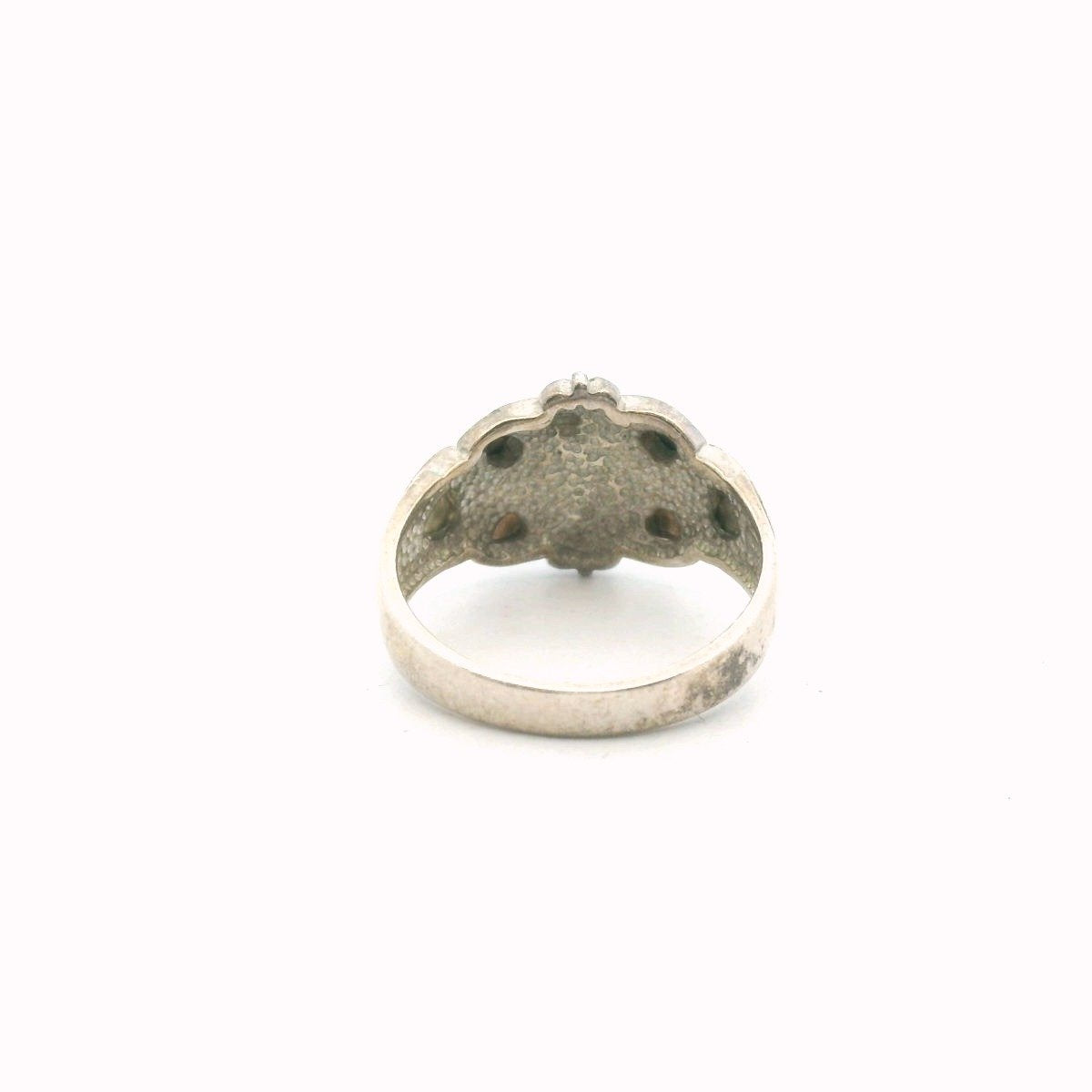 Sterling Silver & 12K Multi-Tone Gold Turquoise Ring