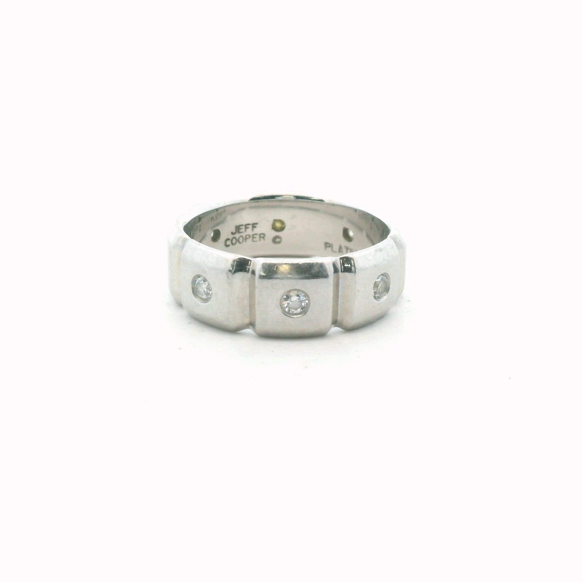Jeff Cooper Platinum Diamond Wedding Band