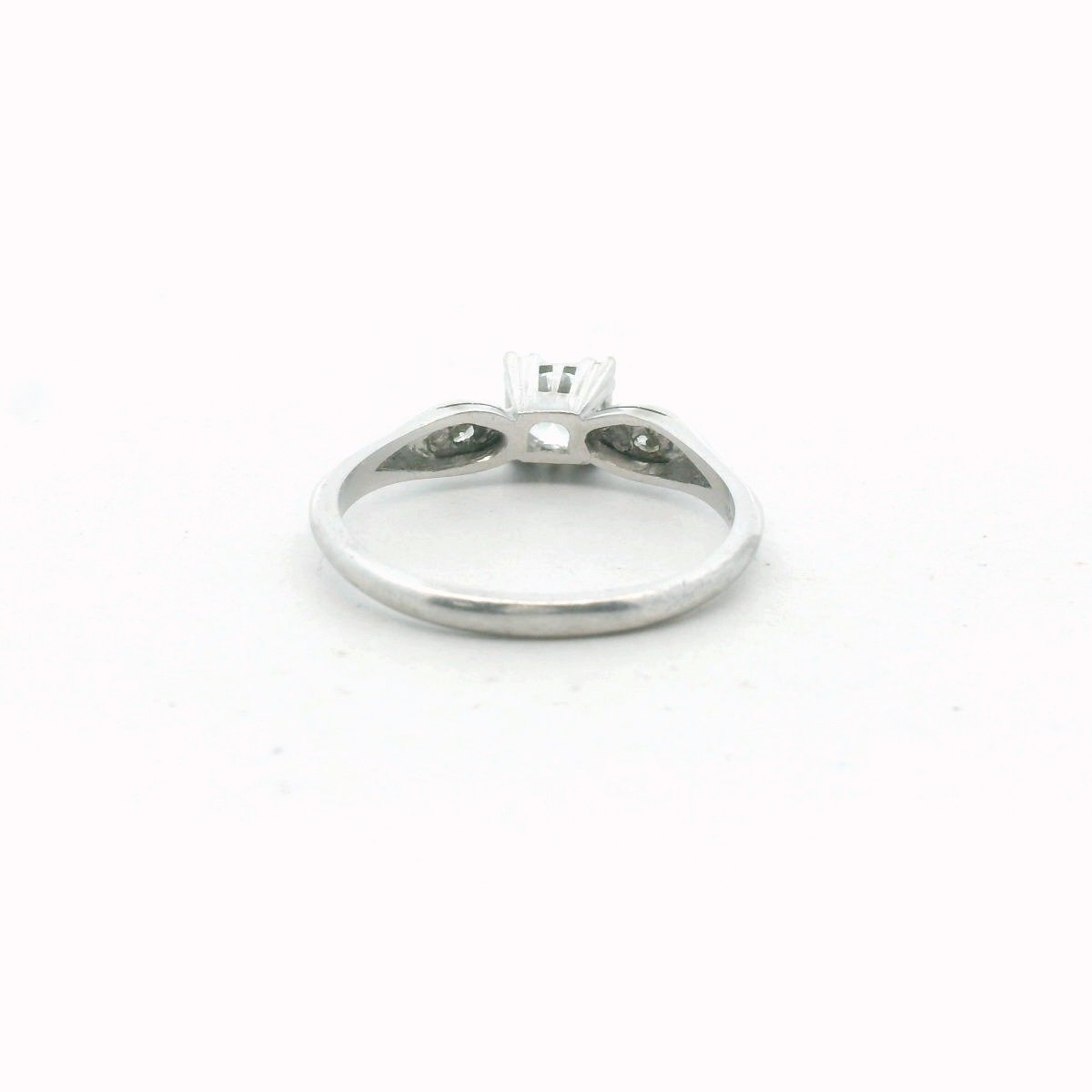 Vintage Platinum Natural Diamond Engagement Ring