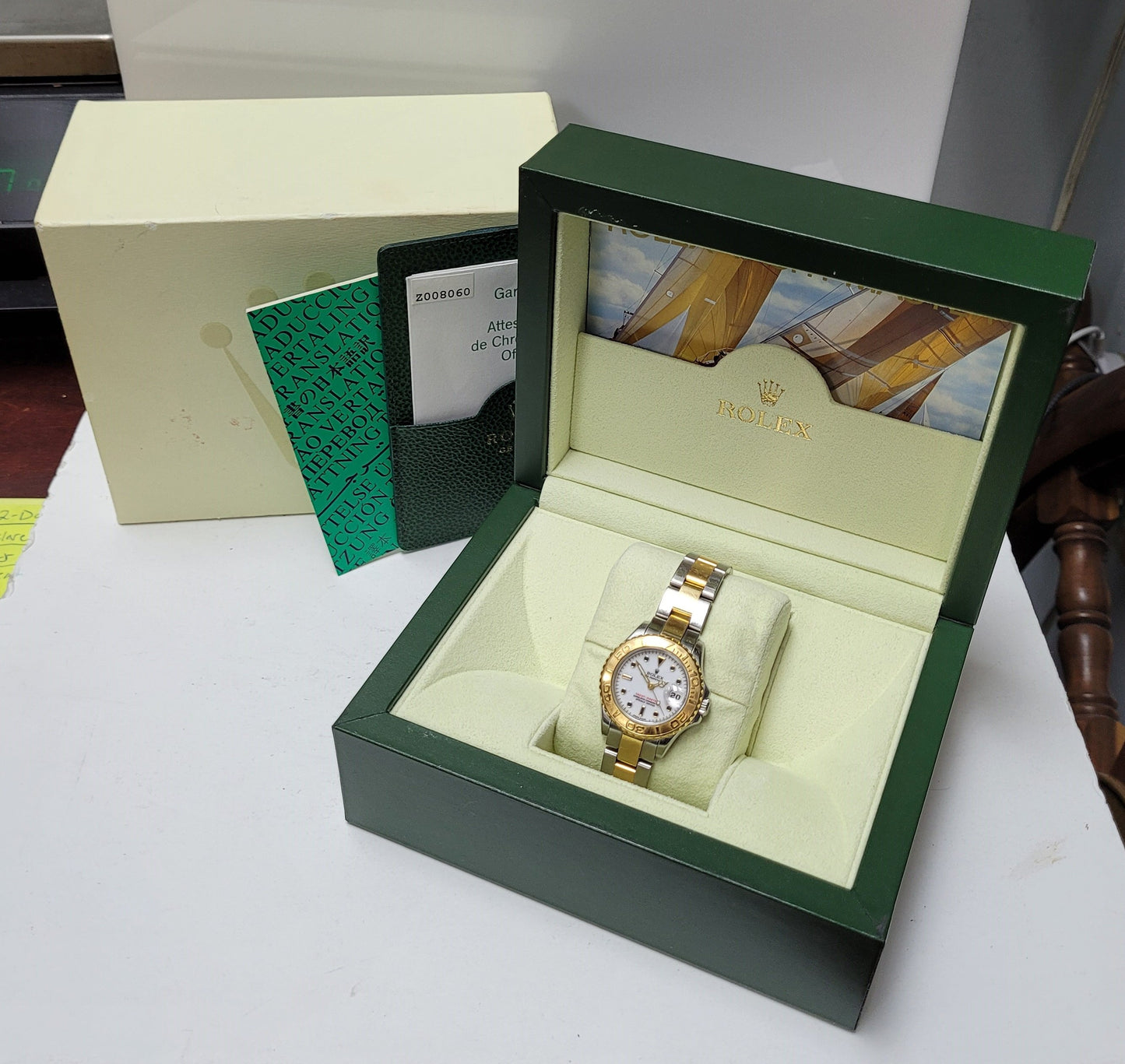 Rolex 169623 18K Gold & Stainless Steel Yachtmaster Ladies Watch