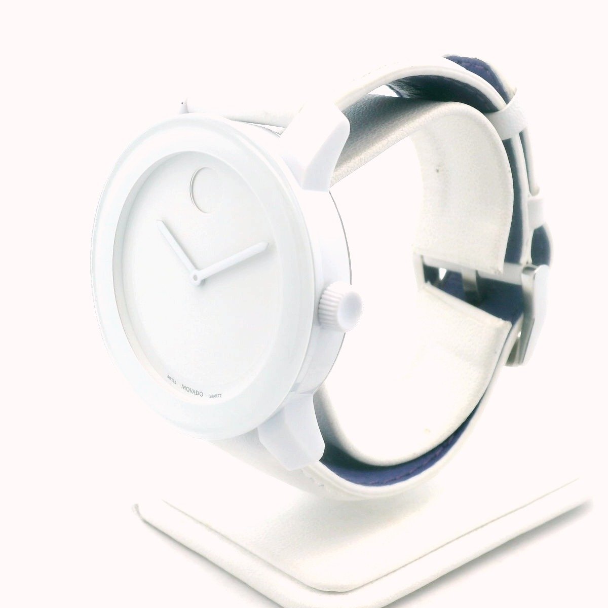 Movado Bold White Ceramic Quartz Watch