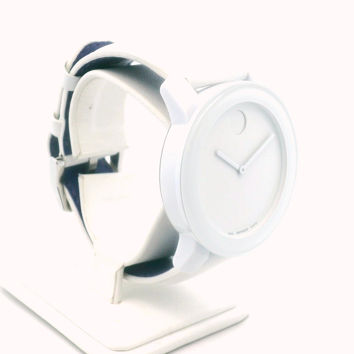 Movado Bold White Ceramic Quartz Watch