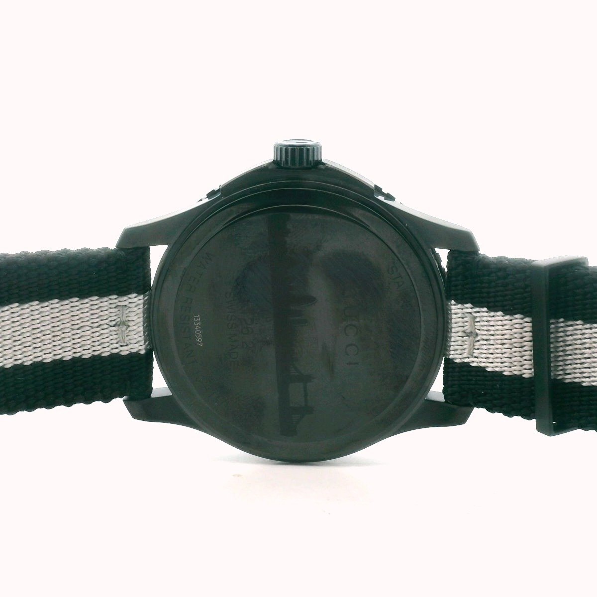 Gucci City PVD Stainless Steel White Dial Quartz Watch