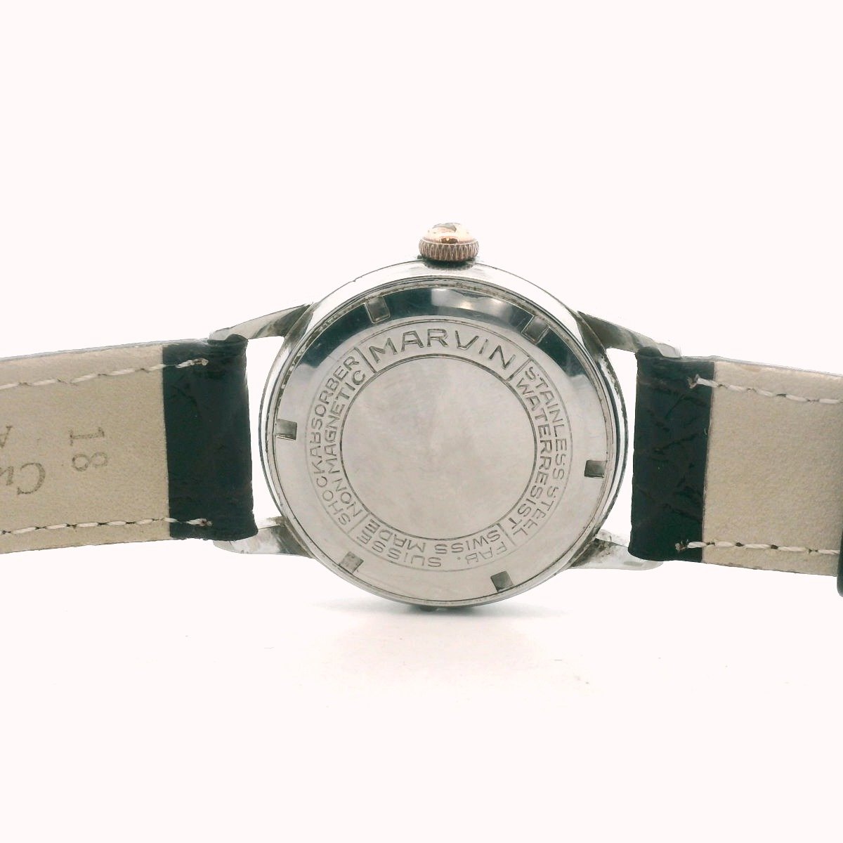 Marvin Stainless Steel Calendar Pointer Date Manual Wind Watch