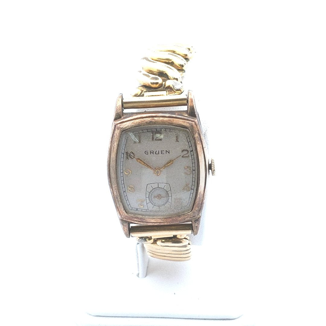 Vintage $100 Gruen Mechanical Gold Tone Watch