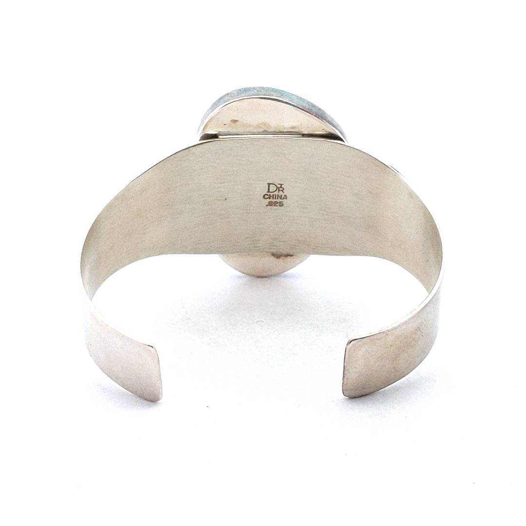 Desert Rose Trading Sterling Silver Copper in Quartz Cuff Bracelet