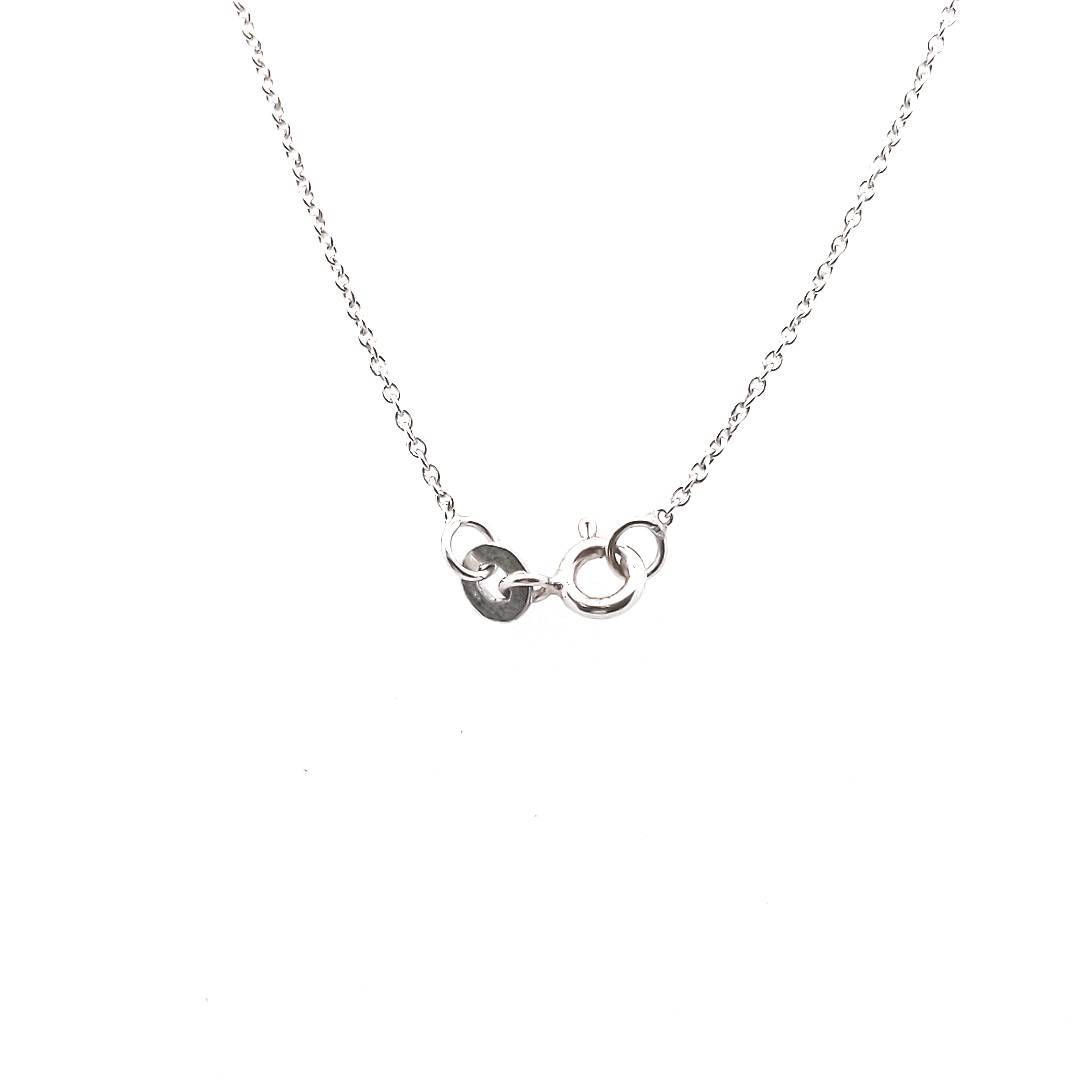 Sterling Silver Diamond Heart Pendant Necklace