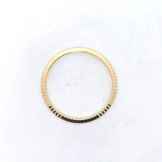 Genuine Rolex 18K Yellow Gold Fluted Watch Bezel