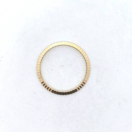 Ladies Rolex 18K Yellow Gold Fluted Watch Bezel