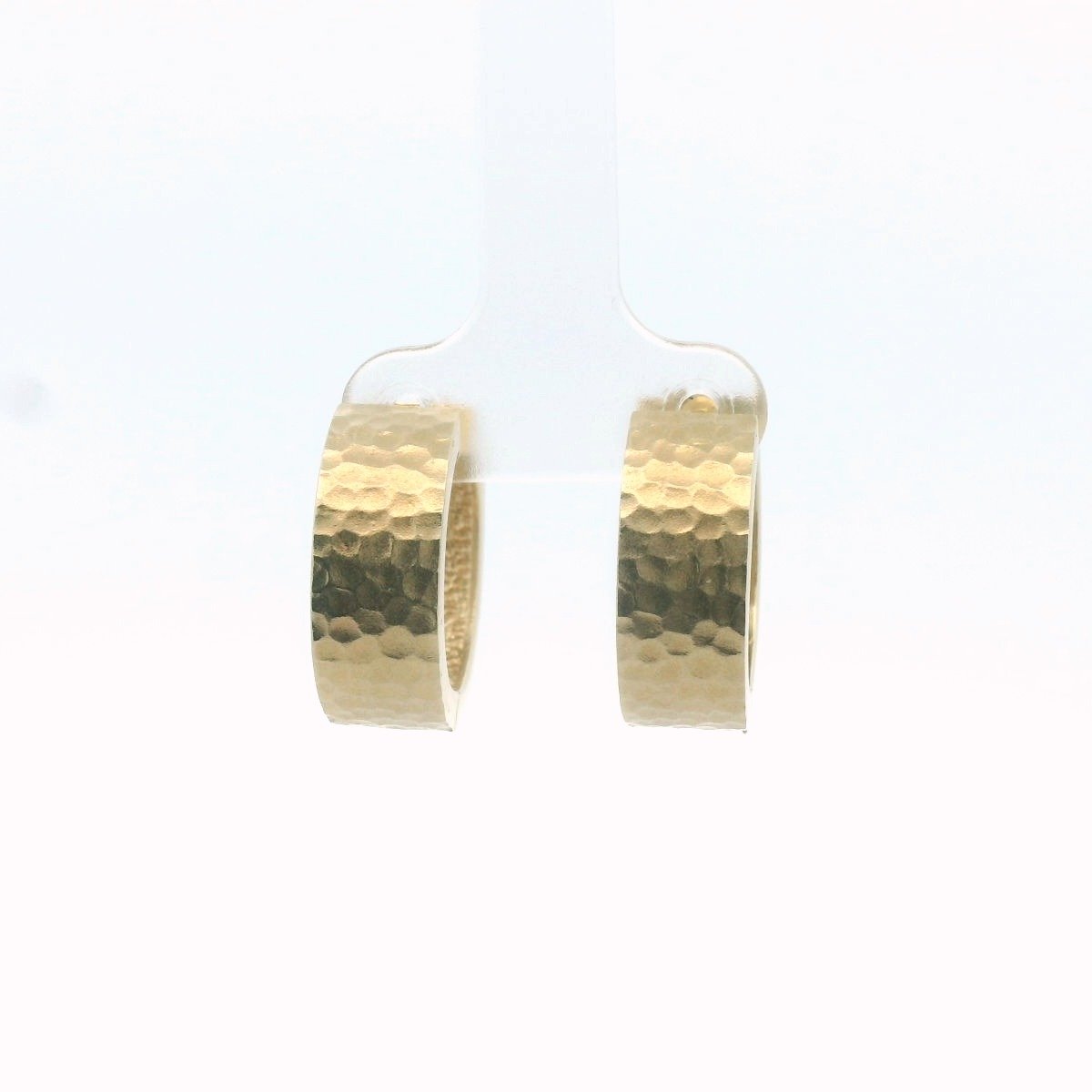 Sonia Bitton 14K Yellow Gold Galerie de Bijoux Diamond Hammered Hoops