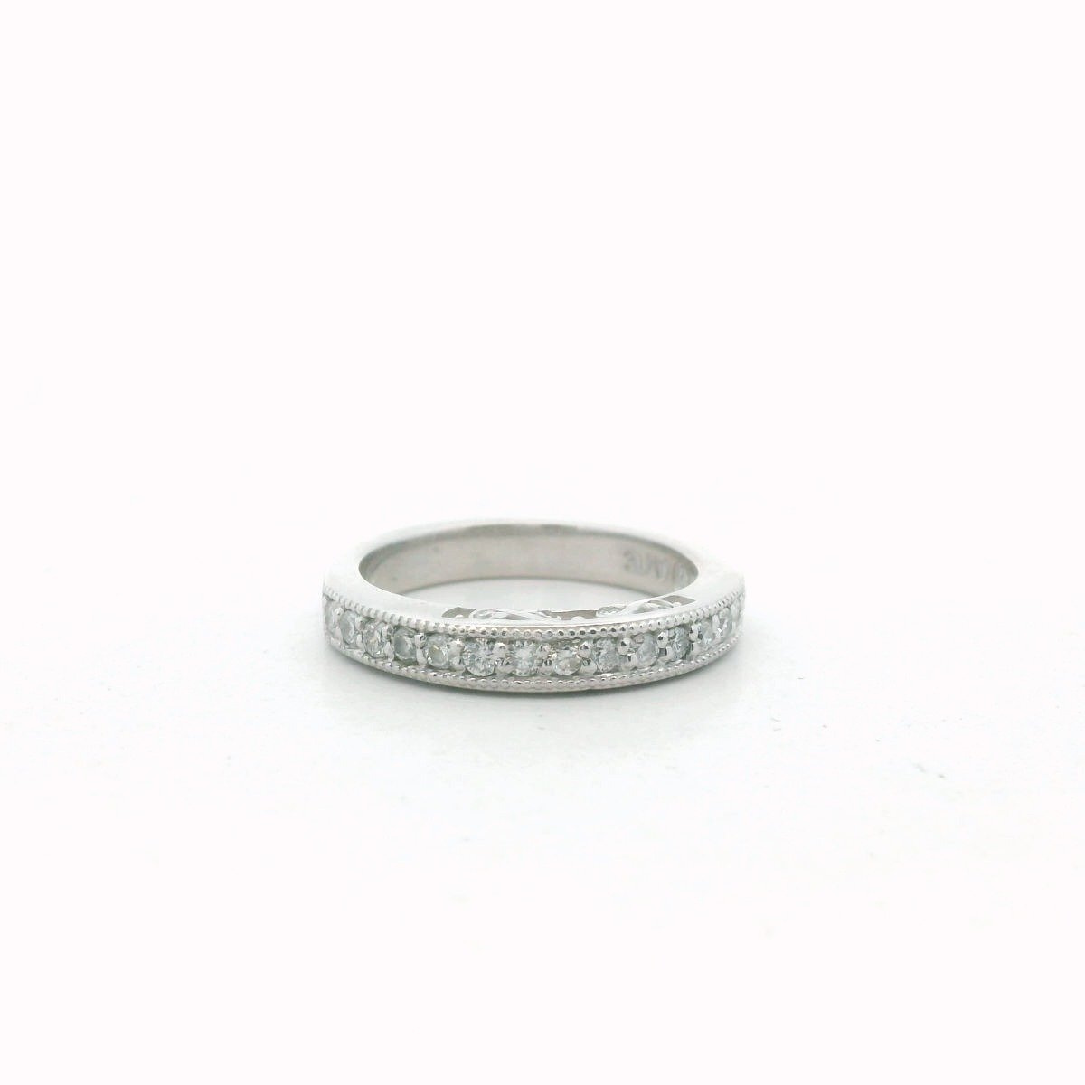 14K White Gold IGI Certified Diamond Engagement Ring & Wedding Band